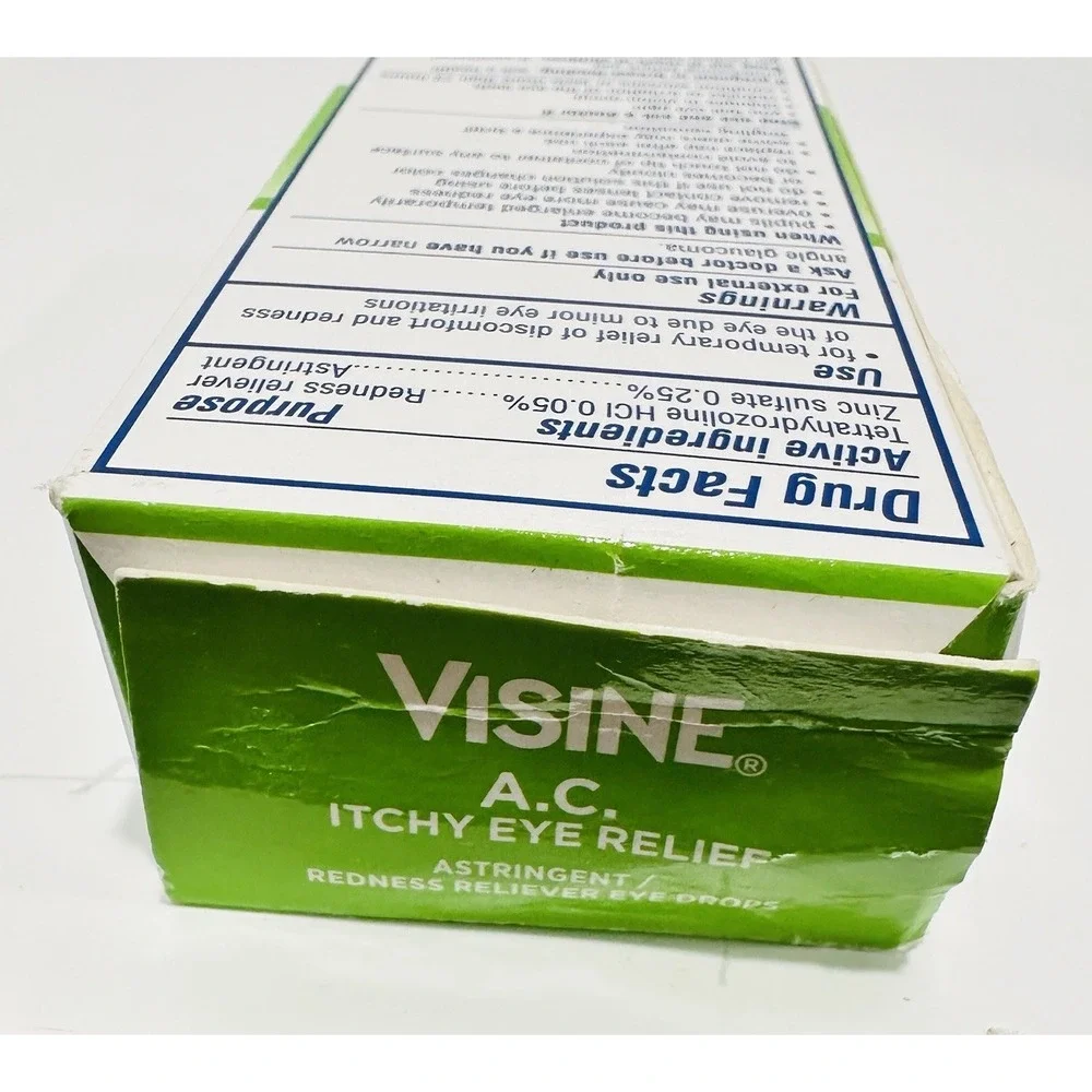 Visine A.C. Itchy Eye Relief Drops Relieves Red Watery Eyes 1/2 fl oz 07/2027